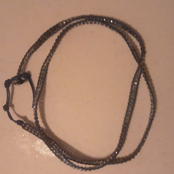 Victoria Emerson Long 36" Blue Bling Necklace - Picture 2 of 6